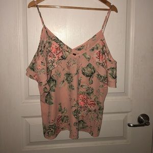 Off the shoulder floral top